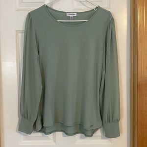 Sage green CK blouse